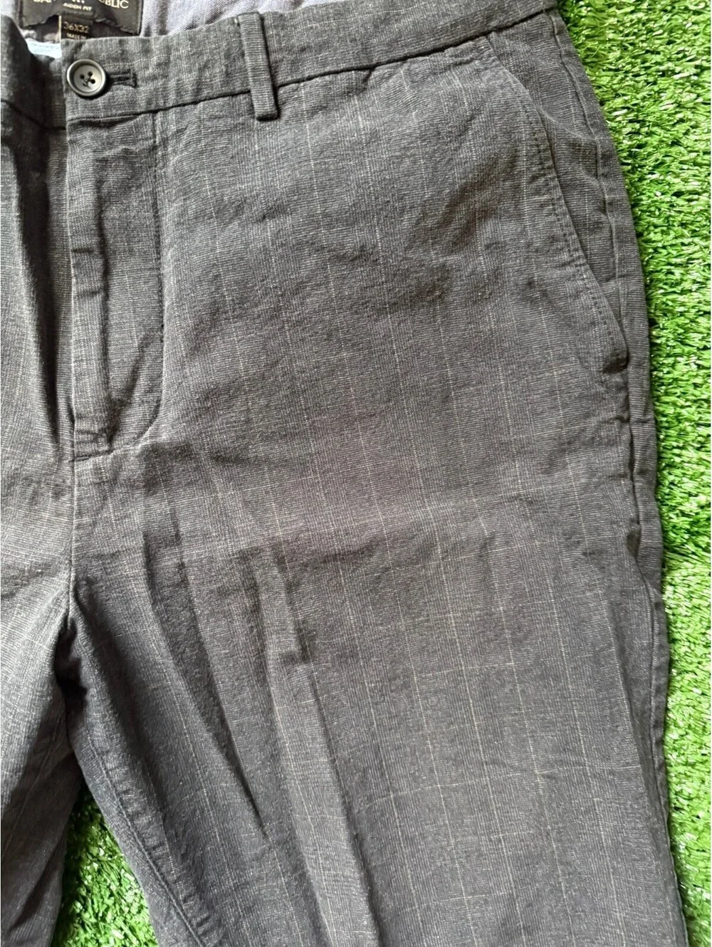 Banana Republic Aiden Fit Trouser|Linen Blend Fabric| 36x32